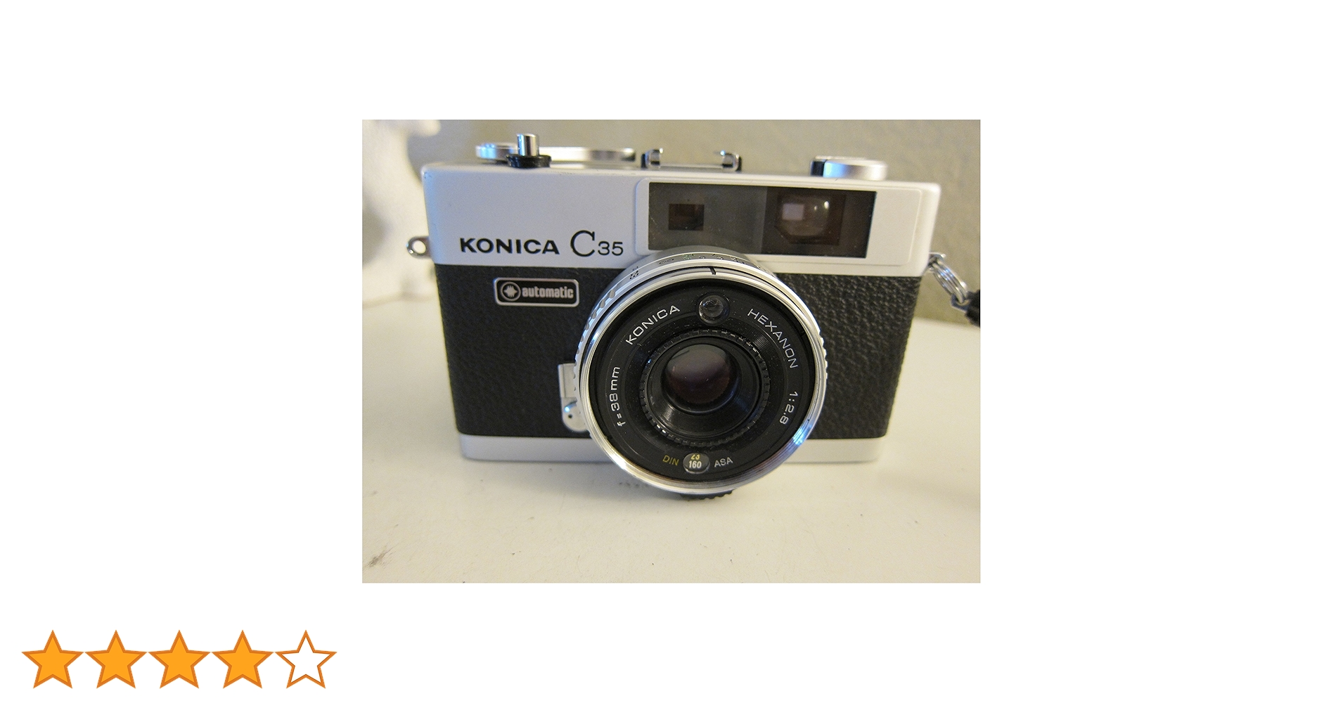 Konica コニカ C35 E＆L EL Hexanon 38mm F2.8 Near MINT] Konica C35 E＆L EL Hexanon 38mm F/2.8 35mm Film